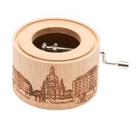 Musical Box Bamboo with the Evening Blessing of Hansel and Gretel by E. Humperdinck, Dresden Neumarkt with Frauenkirche, Classic Edition