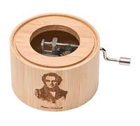 Musical Box Made of Bamboo with the Melody: Ave Maria by Franz Schubert - Music Box by Kurbelwerk Green-Line, Motif Edition