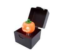 Musical Box, Pumpkin Music Storage, Holiday Decoration Halloween Musical Case for Display Home Workplace Commercial Friends Adults Nighttime Collectors Kids Exhibitions, 2.76x2.83x2.83 Inches