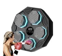 Musical Boxing Machine | Exercise Equipment | with LED Lights Wall Mounted Musical Boxing Machine for Adults - for Women Men Boys Gym Home Fitness