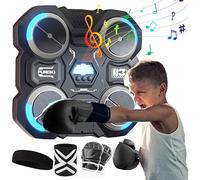 Musical Boxing Machine - Mounted Punch Field, Rhythm Pad, Smart Trainer, LED Strike Target System, Fitness Activity Enhancer Kit for Building Children's Knowledge, Endurance Reaction Training