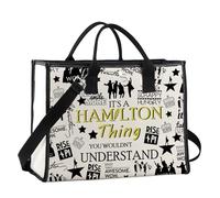 Musical Canvas Tote Bag Musical Merchandise Musical Theatre Gift for Drama Teacher Actor Actress, Hamthing Lt, Multifunctional