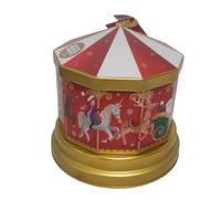 Musical Carousel Tin with Vanilla Fudge, 150g, Festive Christmas Candy, Collectible Design