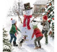 Musical Christmas card. The Snowman. Open greeting card and hear 15-20 seconds of Sussex Carol.