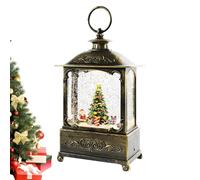 Musical Christmas Lantern: Electric Snowball, Christmas Timer Decoration, Charming Interior Decoration with Warm Light and Snow Effect | Ideal for Home, Desk, Table, Shelf