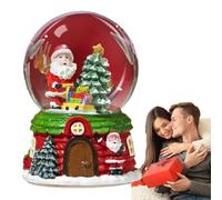 Musical Christmas Snow Globe | Cute Music Ball Cartoon Water Globe - Battery Powered Crystal Balls With LED Light For Desks Living Rooms