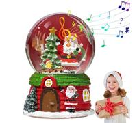 Musical Christmas Snow Globe - Cute Music Ball Water Globe Elegant Cartoon,Battery Powered Crystal Balls For Shelves Tables Living Rooms Bedrooms