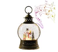 Musical Christmas Snow Globe - Holiday Decoration with USB and Battery, Sparkling Musical Snow Globe for Bedroom, Living Room, Office, Fireplace, Party and Christmas Gathering Indoor