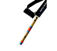 Musical Combo Flutes D 7 Hole (17 Inch) & G Scale 6 Hole (17 Inch) Bamboo Flute Bansuri with Flute Carry Bag Free