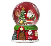 Musical Crystal Globe - Festive Snow Ornament, Holiday LED Ball, Winter Christmas Decoration, Cartoon Water Sphere | Living Room Centerpiece Gift for Bedroom Desk Office Seasonal Holiday