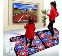 Musical Dance Mat Deals Games for TV Computer, Double User Dance Floor Mat with Wireless Controller for TV Computer, 100 In Music 60 Sensory Games, Party Play Toy Gifts for Kids Girls Boys Adult
