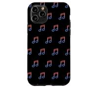 Musical Eighth Note Music Key Instrument on Black Case for iPhone 11 Pro