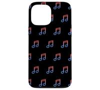 Musical Eighth Note Music Key Instrument on Black Case for iPhone 13 Pro Max