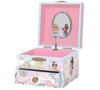Musical Fairy Jewellery Box for Girls - Kids Music Box with Spinning Fairy and Mirror, Princess Gifts for Little Girls, Jewellery Boxes, Childrens Birthday Gift - Ages 3-10, Pink