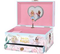 Musical Fairy Jewellery Box for Girls - Kids Music Box with Spinning Fairy and Mirror, Princess Gifts for Little Girls, Jewellery Boxes, Childrens Birthday Gift - Ages 3-10, Pink