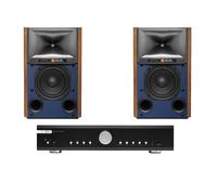 Musical Fidelity B1xi Integrated Amplifier with JBL 4309 Studio Monitor Bookshelf Speakers Walnut Pair