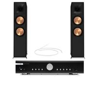 Musical Fidelity B1xi Integrated Amplifier with Klipsch R-800F Floorstanding Speakers Pair Black HiFi Package