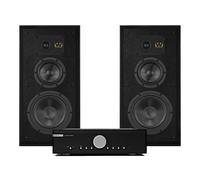 Musical Fidelity M6si Amplifier & Wharfedale Super Linton Heritage Speakers Hi-Fi Bundle Black