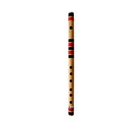 Musical Flutes D Sharp 6 Hole 16 Inch Bamboo Flute Bansuri with Flute Carry Bag Free By Indian Collectible