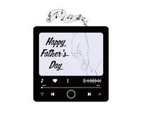 Musical Fridge Magnet for Father’s Day - Allows Custom Photo & Music or Voice Upload - Plays Music - Unique & Heartfelt Gift for Dad - Rechargeable Battery - Ideal Father’s Day Present (FD02)