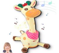 Musical Giraffe Toy, Dancing Talking Giraffe Toy, Repeating What You Say, with Interactive Voice Imitation & LED Lights for Toddlers 1-3 Years Old (1PCS)