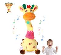 Musical Giraffe Toy - Sings,Dancing Talking Giraffe Toy,Dances & Repeats What You Say,Light up Energetic Twisting Dance,Shining LED Lights, Interactive Voice Imitation (1pcs)