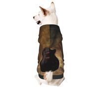 Musical Guitar Small Pets Wear Hoodies,Dog Jumper Sweatshirt,Warm And Lightweight, Soft Texture, Easy To Wear