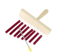 Musical Hand Chime with Ergonomic Grip, Handheld Wind Chime, Aluminum Texture, Perfect for Studio or Live Use, Handheld Wind Chime with Stick