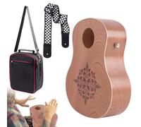 Musical Hand Drum - Guitar-Shaped Wooden Instrument with Storage Bag | Music Toy Funny Percussion Tool for Music Lessons, Activities, Performances