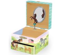 Musical Horse Jewellery for Girls - Kids Dancing Horse Music Box with Mirror, Box for Little Girls' Gifts, Ages 3-10