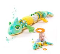 Musical Infant Sensory Toys - 0-6 Months, Multi-Sensory Crinkle, Rattle and Textures, Soft Plush Stuffed Animal Toys for Baby Girl Gifts