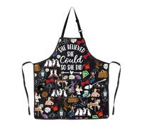 Musical Inspired Kitchen Apron Anything Can Happen If You Let It Gifts She Believed She Could So She Did Apron (She believed ap2)