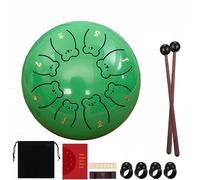 Musical Instrument: 6 Inch Chakra Rain Drum with Ergonomic Grip and Pure Sound(D)