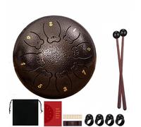 Musical Instrument: 6 Inch Chakra Rain Drum with Ergonomic Grip and Pure Sound(G)