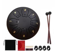 Musical Instrument: 6 Inch Chakra Rain Drum with Ergonomic Grip and Pure Sound(I)