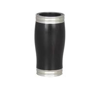Musical Instrument Accessories B-flat Clarinet Ebony Tube Tube Black With Metal Silver Edge Professional Tuning Tube
