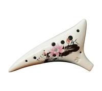 Musical Instrument Ceramic Ocarina with 12 Holes C for Beginners to Develop Playing Skills