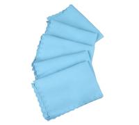 Musical Instrument Cleaning Cloth, Reusable Non-woven Edge 5 Pieces Cotton Fabric Soft Piano Cleaning Cloth for Glasses Multifunctional (Sky Blue)