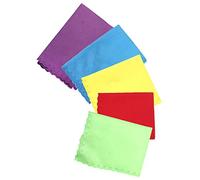 Musical Instrument Cleaning Cloth Set, 5 Pcs Soft Flannel Polishing Rags in Five Colors - Durable, Wear -, Ideal for Guitar, Piano, Violin, Saxophone Care