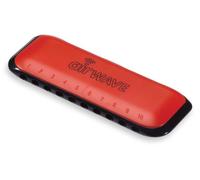 Musical Instrument Corporation AW-1R Airwave Harmonica with Instruction Book, Red
