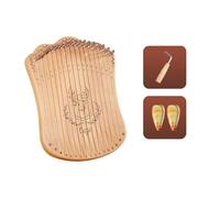musical instrument decorations 17-string harp portable accessories musical instrument classical miniature model crafts cute mini creative unique accessories beech wood harp string instrument (Color :
