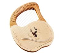 musical instrument decorations 21 metal string harp harp box spruce panel wrench pick sticker can be decorated mini creative single mahogany back panel