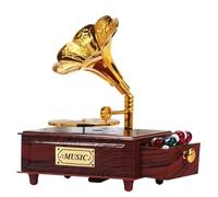 musical instrument decorations Classical gramophone miniature design unique crafts mini cute portable model with drawer type