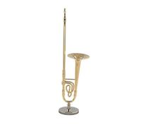 musical instrument decorations Mini trombone miniature trombone model with stand creative unique cute decoration portable mini classical miniature model portable musical instrument