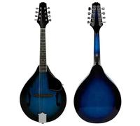 Musical Instrument Eight String Mandolin Electric Blue Professional Performance Practice Acoustic Mandolin Instrument(8)