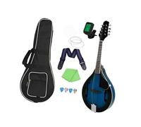 Musical Instrument Mandolin Blue Basswood Eight String Guitar With Bag And Strap Mandolin Instrument(2)