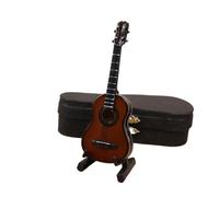 Musical Instrument Model Home Decor 10/14cm Miniature Ukulele Mini Ukulele Mini Musical Instruments Model Decoration Wooden Display(D,14cm)