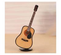 Musical Instrument Model Home Decor Car Ornament Miniature Guitar And Violin Musical Instrument Home Interior(13cm A)