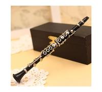 musical instrument model ornaments Clarinet Model Mini Clarinet Flute Display Model Ornament Musical Instrument Miniature Desk Decor With Black