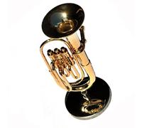 musical instrument model ornaments Mini Balidon Model Balidon Ornaments Euphonium Model On The Table Bass Model Ornaments Euphonium (Size : 8CM bracket with box)
